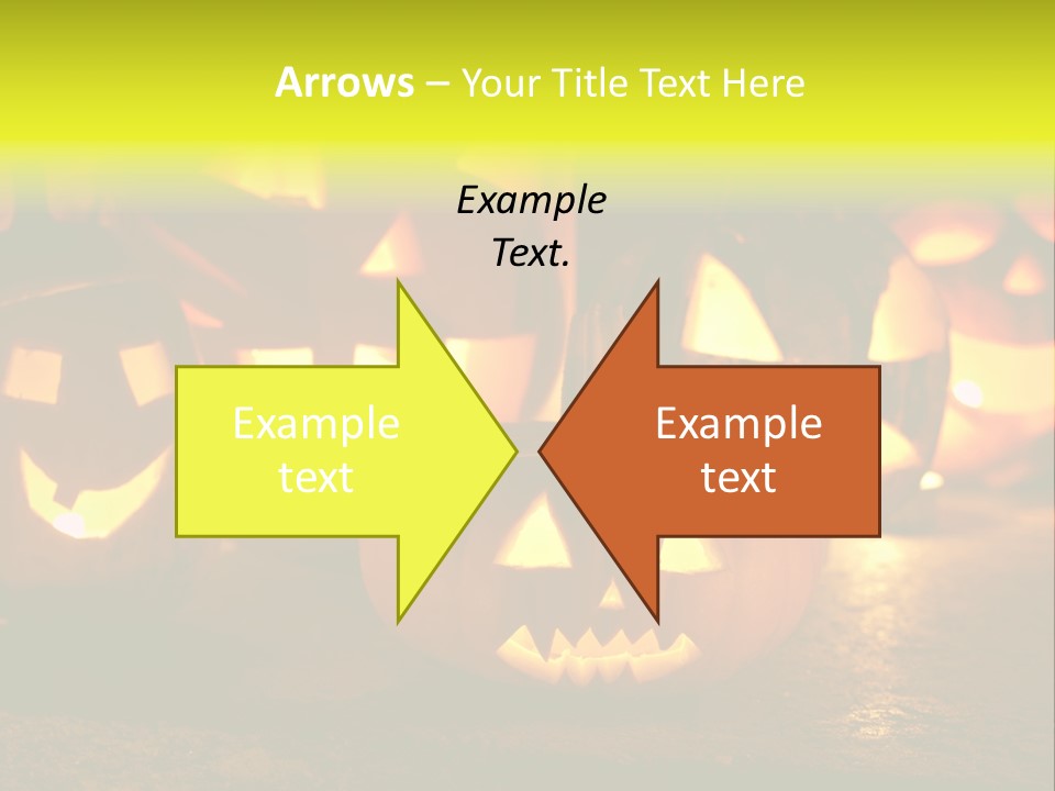 Celebration Macro Pumpkin PowerPoint Template