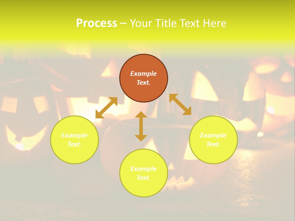 Celebration Macro Pumpkin PowerPoint Template