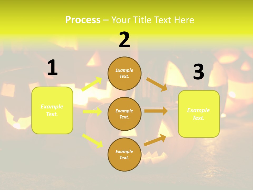 Celebration Macro Pumpkin PowerPoint Template