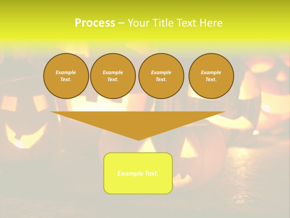 Celebration Macro Pumpkin PowerPoint Template
