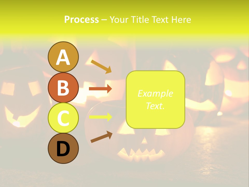 Celebration Macro Pumpkin PowerPoint Template