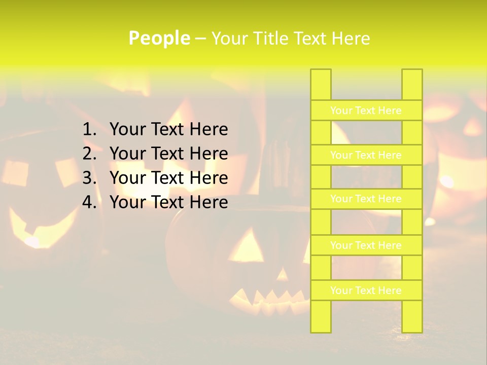 Celebration Macro Pumpkin PowerPoint Template