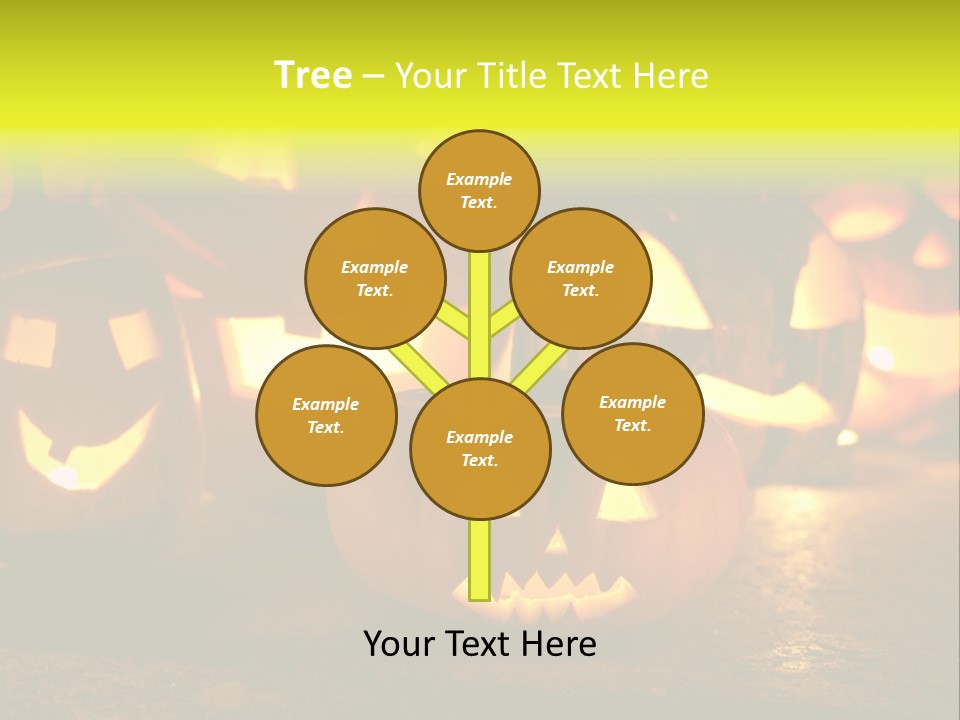 Celebration Macro Pumpkin PowerPoint Template