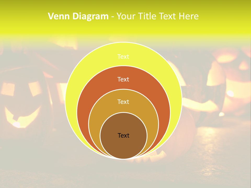 Celebration Macro Pumpkin PowerPoint Template