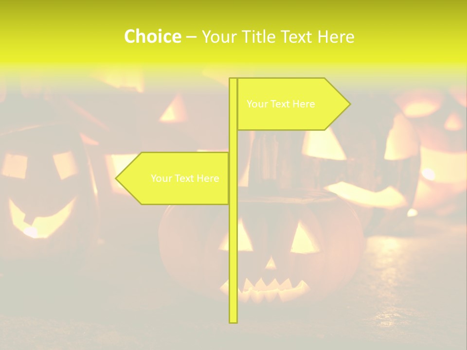 Celebration Macro Pumpkin PowerPoint Template