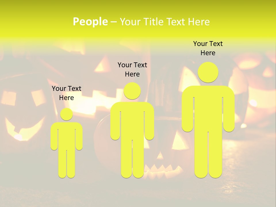 Celebration Macro Pumpkin PowerPoint Template