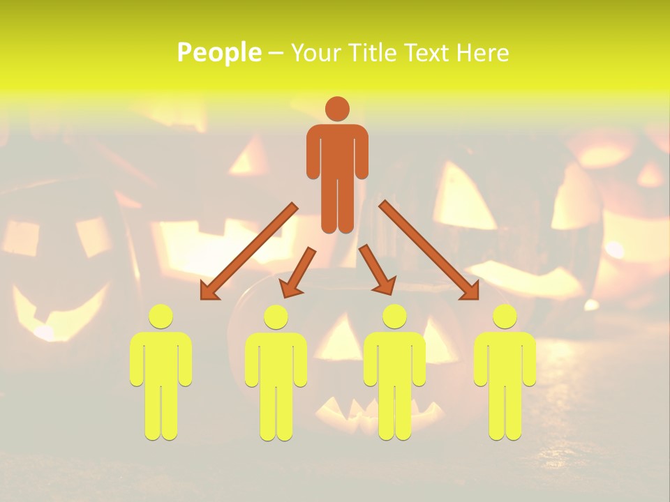 Celebration Macro Pumpkin PowerPoint Template
