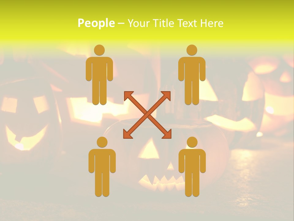 Celebration Macro Pumpkin PowerPoint Template