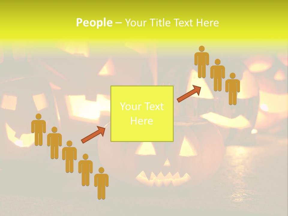 Celebration Macro Pumpkin PowerPoint Template