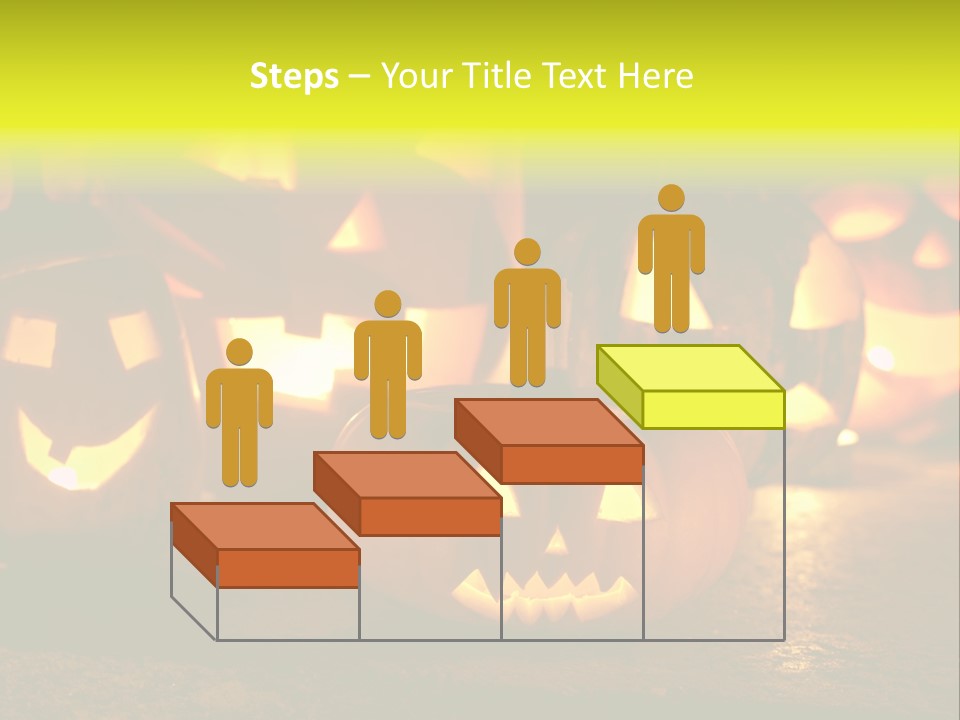 Celebration Macro Pumpkin PowerPoint Template