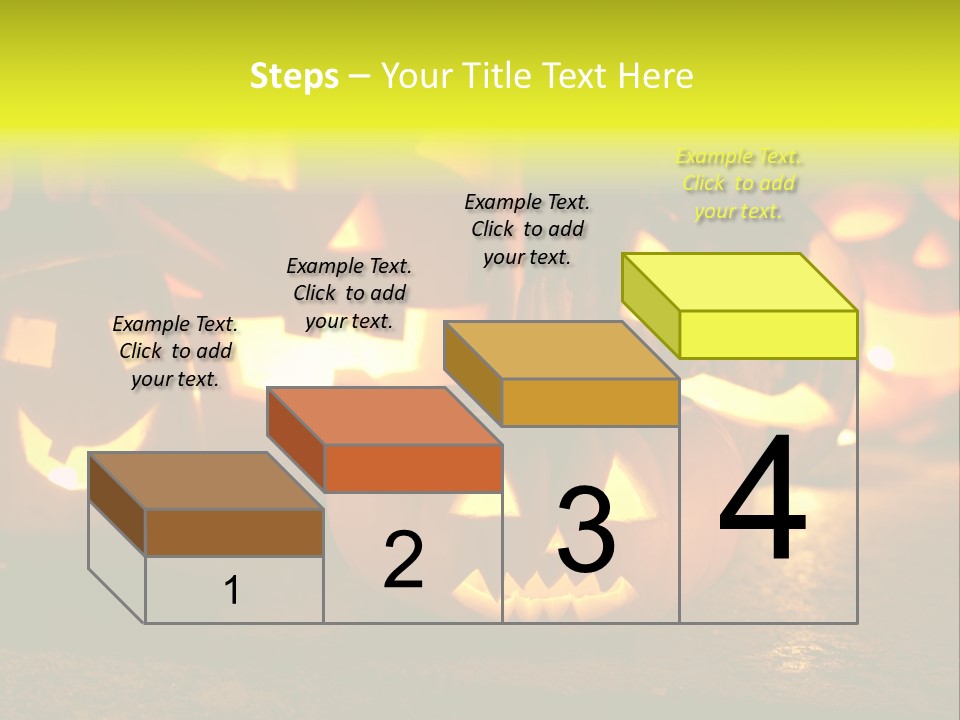 Celebration Macro Pumpkin PowerPoint Template