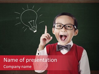 Education Creative Vest PowerPoint Template