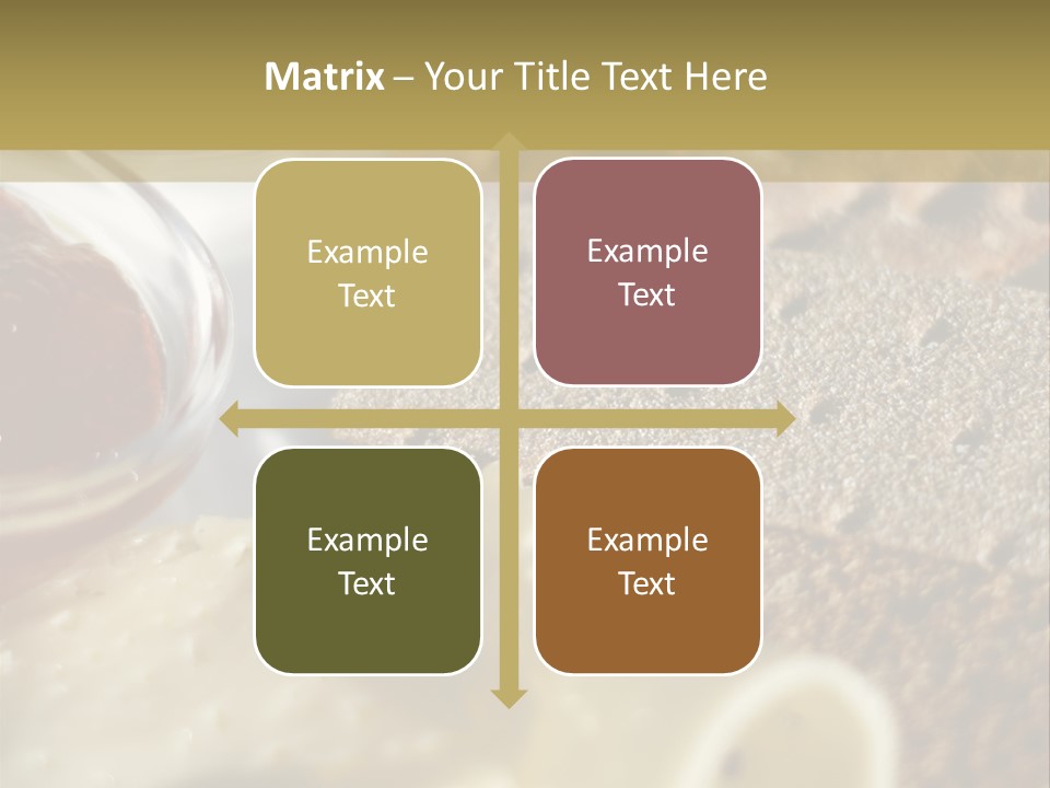 A Plate With Crackers And Cheese On It PowerPoint Template