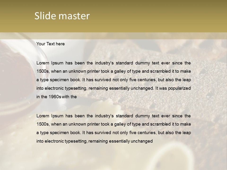 A Plate With Crackers And Cheese On It PowerPoint Template