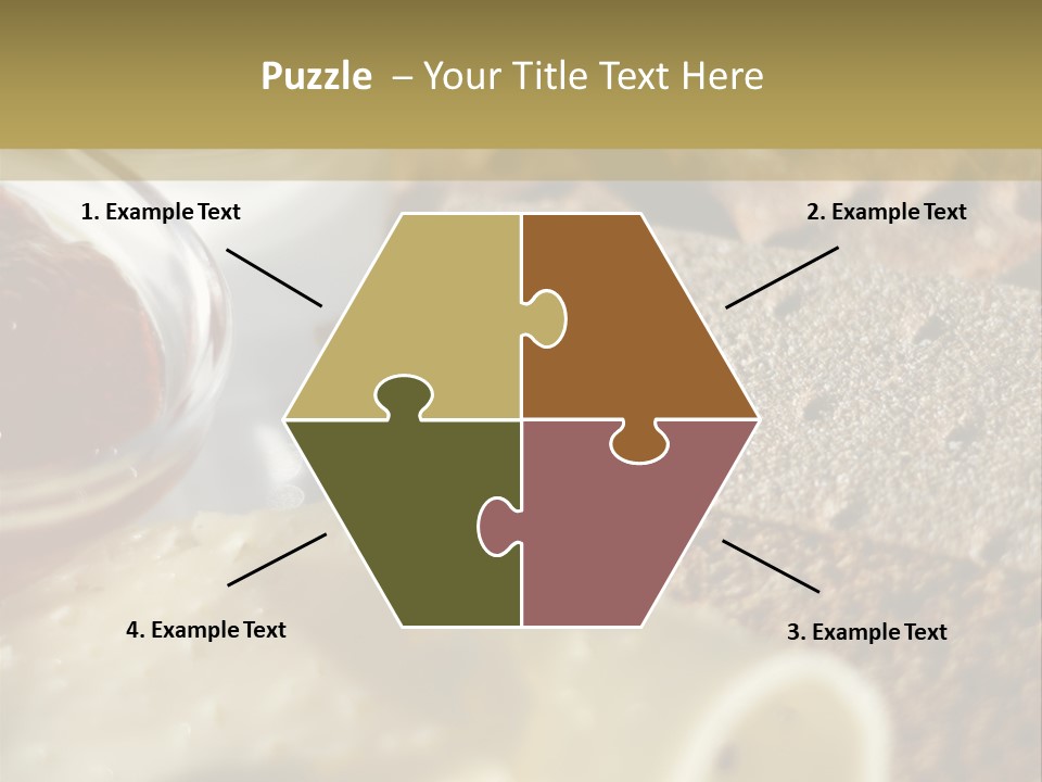 A Plate With Crackers And Cheese On It PowerPoint Template