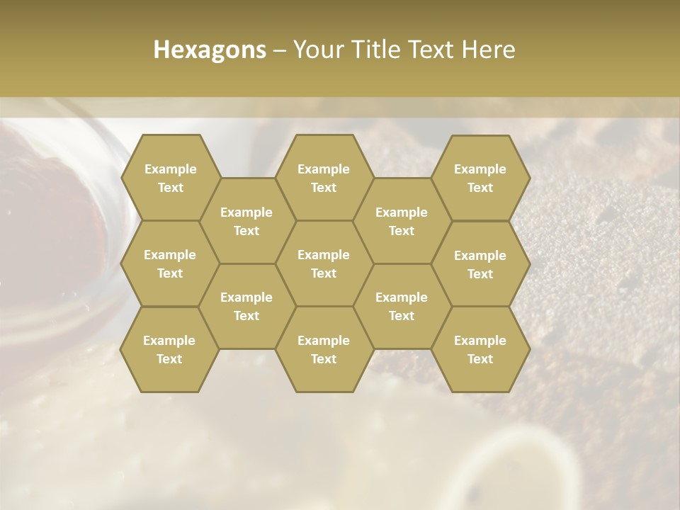A Plate With Crackers And Cheese On It PowerPoint Template