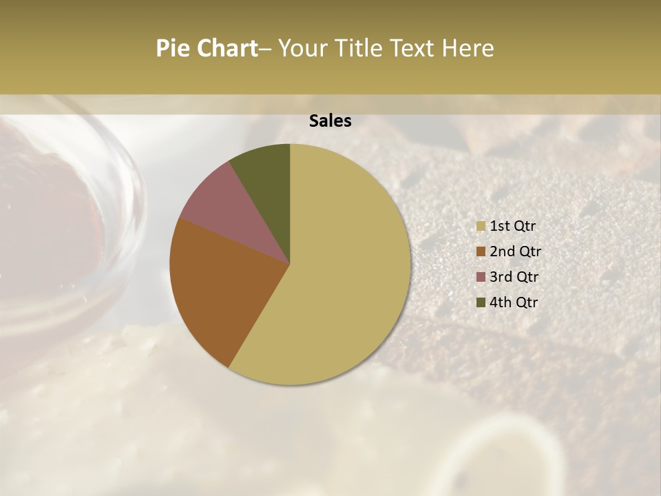 A Plate With Crackers And Cheese On It PowerPoint Template