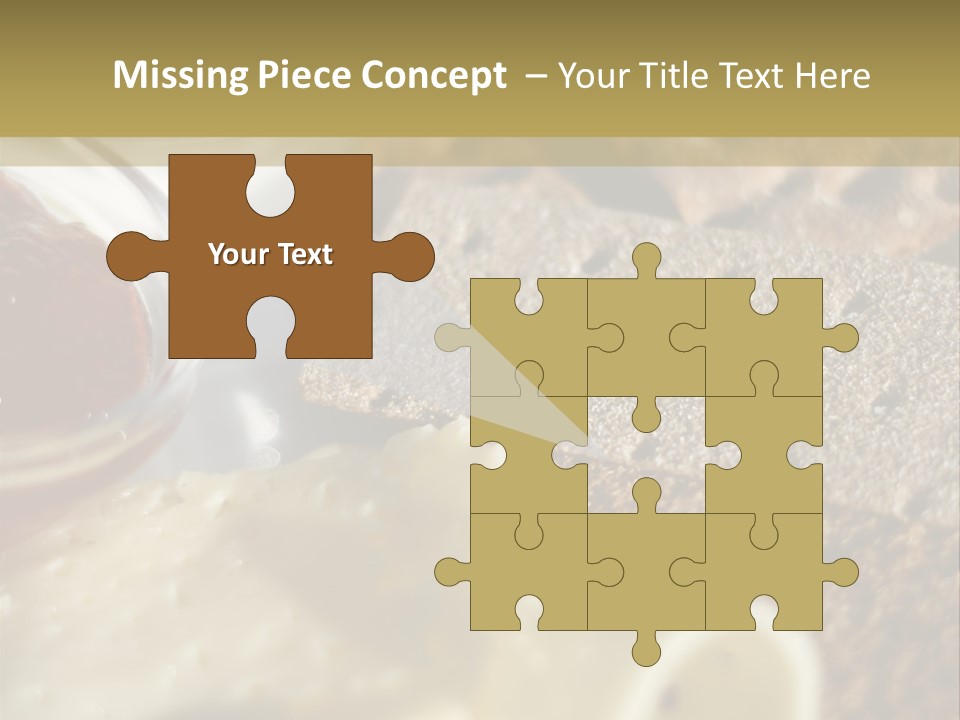 A Plate With Crackers And Cheese On It PowerPoint Template