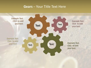 A Plate With Crackers And Cheese On It PowerPoint Template