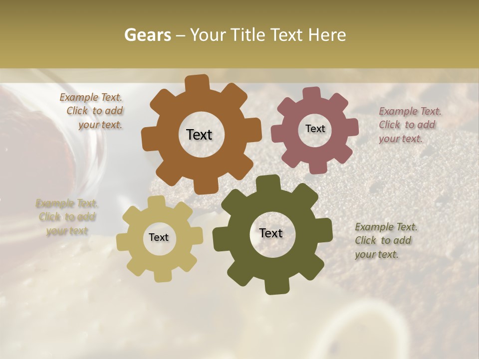 A Plate With Crackers And Cheese On It PowerPoint Template