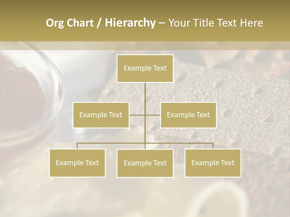 A Plate With Crackers And Cheese On It PowerPoint Template