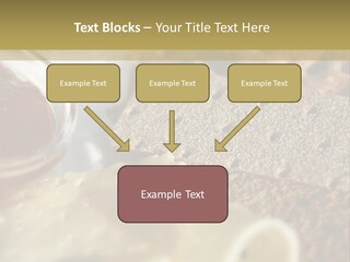 A Plate With Crackers And Cheese On It PowerPoint Template