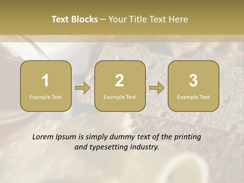 A Plate With Crackers And Cheese On It PowerPoint Template