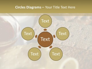 A Plate With Crackers And Cheese On It PowerPoint Template