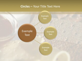A Plate With Crackers And Cheese On It PowerPoint Template