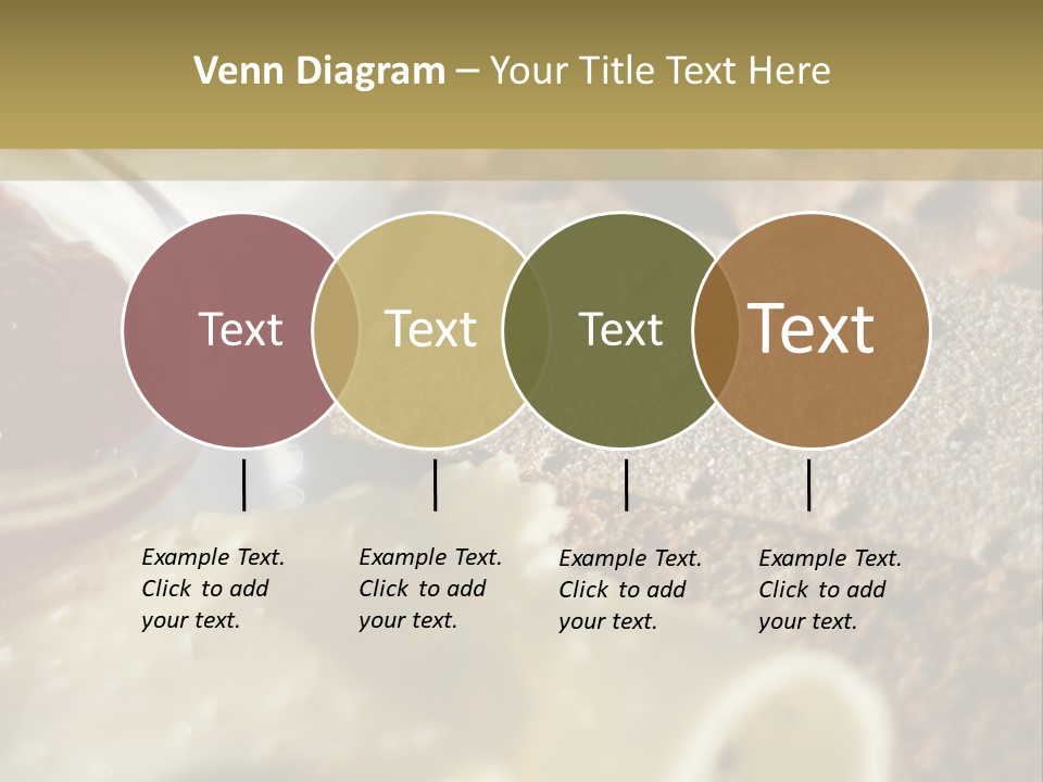 A Plate With Crackers And Cheese On It PowerPoint Template