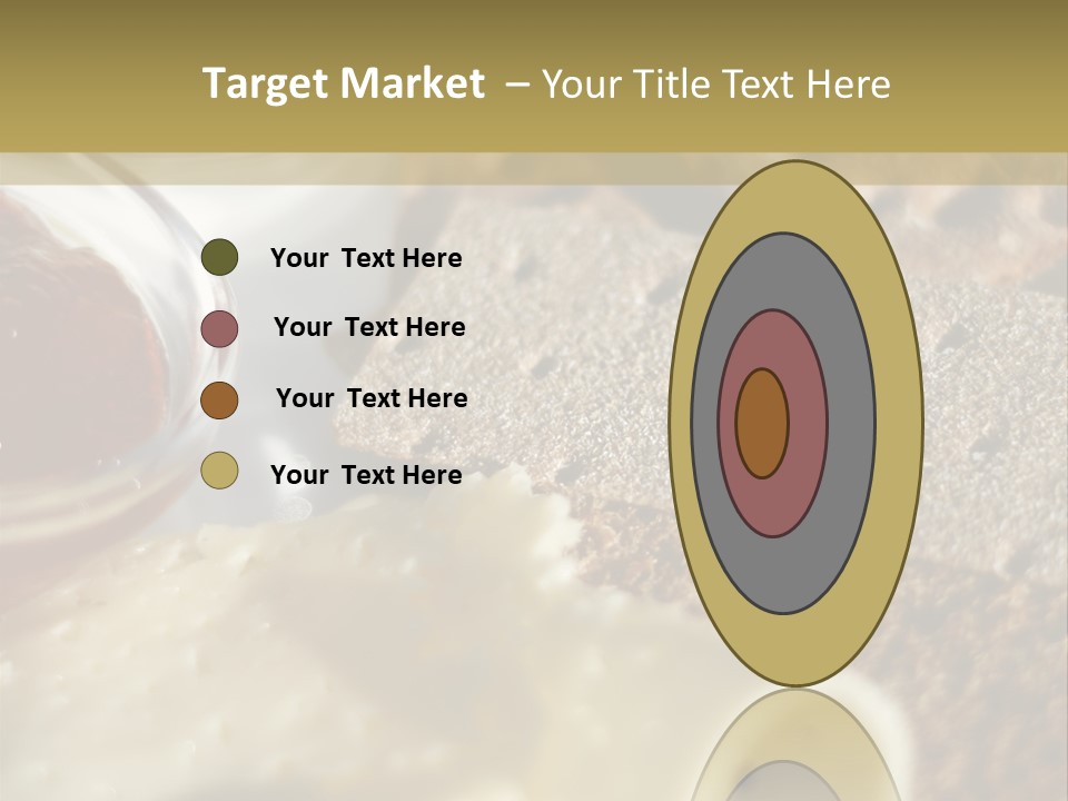 A Plate With Crackers And Cheese On It PowerPoint Template