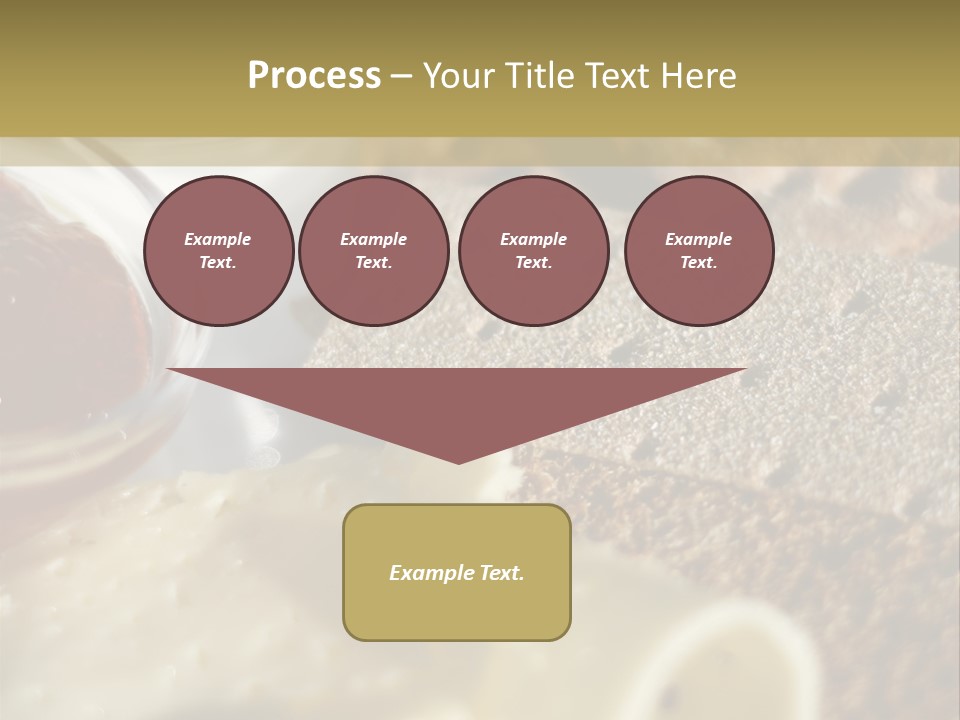 A Plate With Crackers And Cheese On It PowerPoint Template