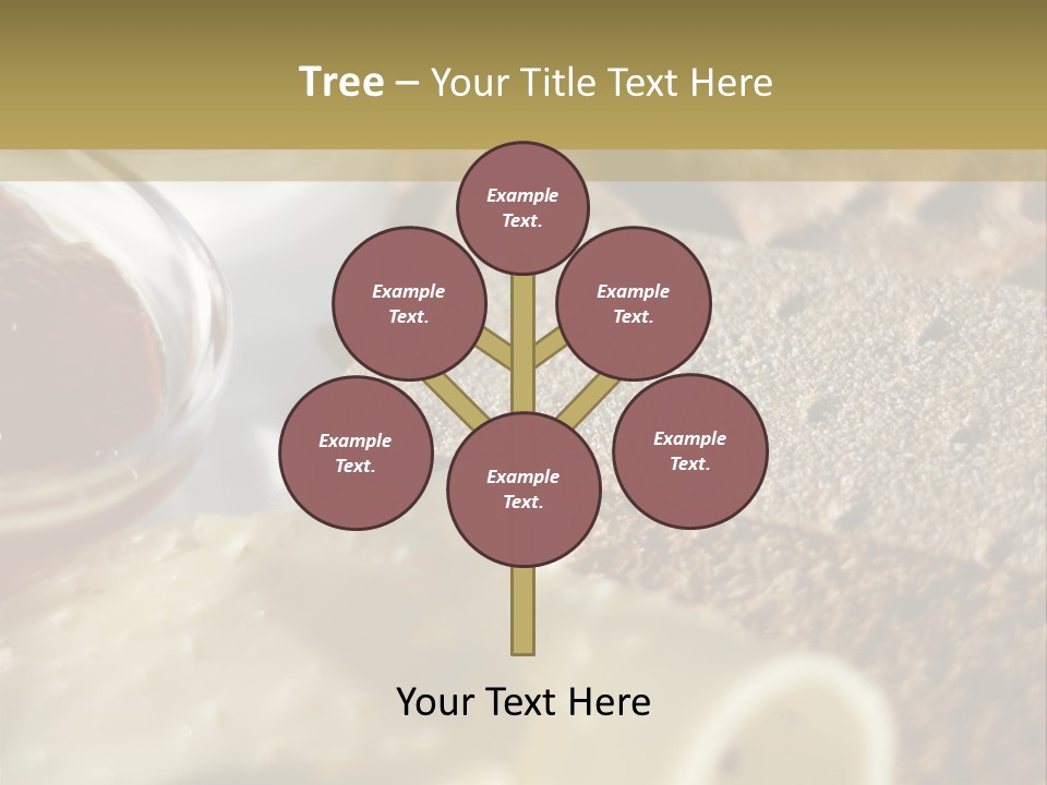 A Plate With Crackers And Cheese On It PowerPoint Template