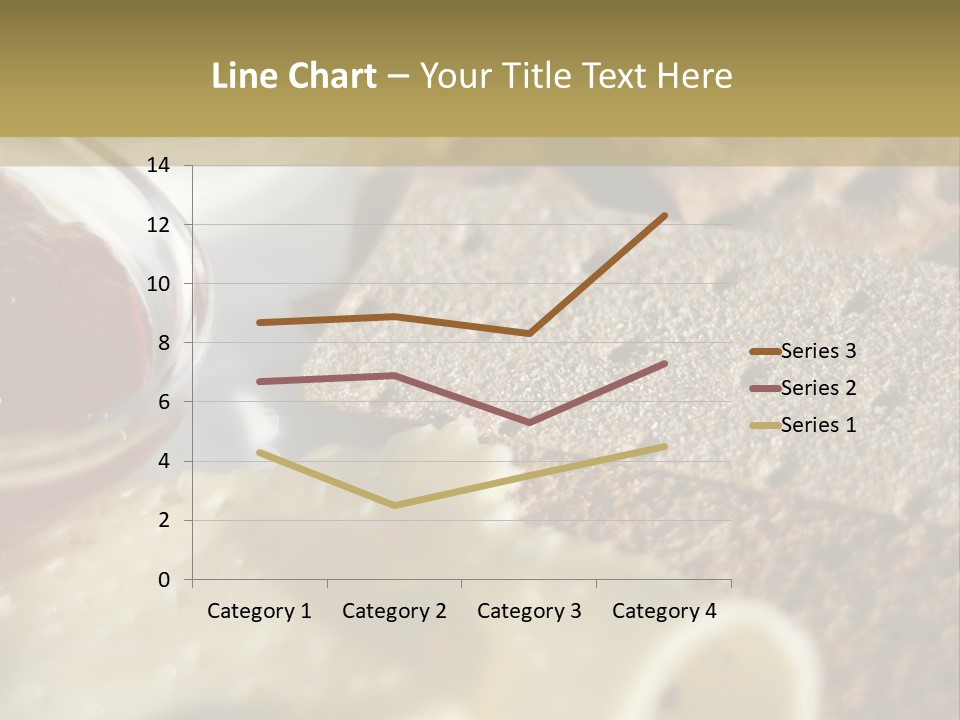 A Plate With Crackers And Cheese On It PowerPoint Template