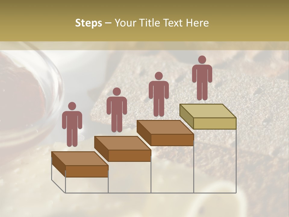 A Plate With Crackers And Cheese On It PowerPoint Template