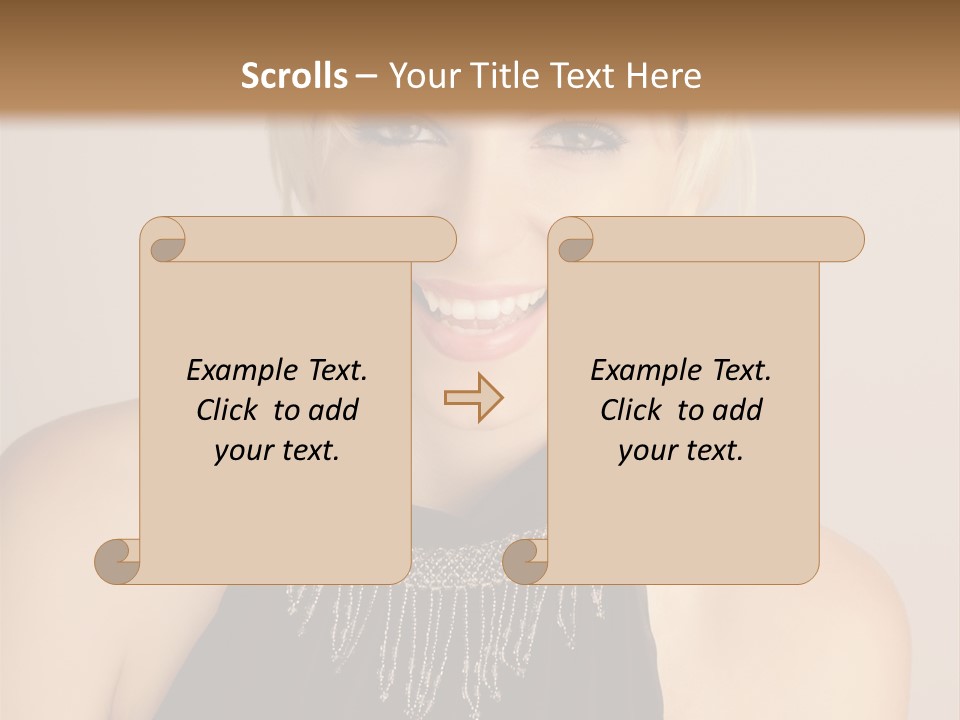 Pale Confident Happiness PowerPoint Template