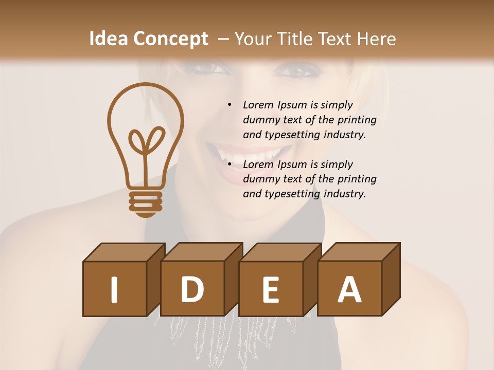 Pale Confident Happiness PowerPoint Template