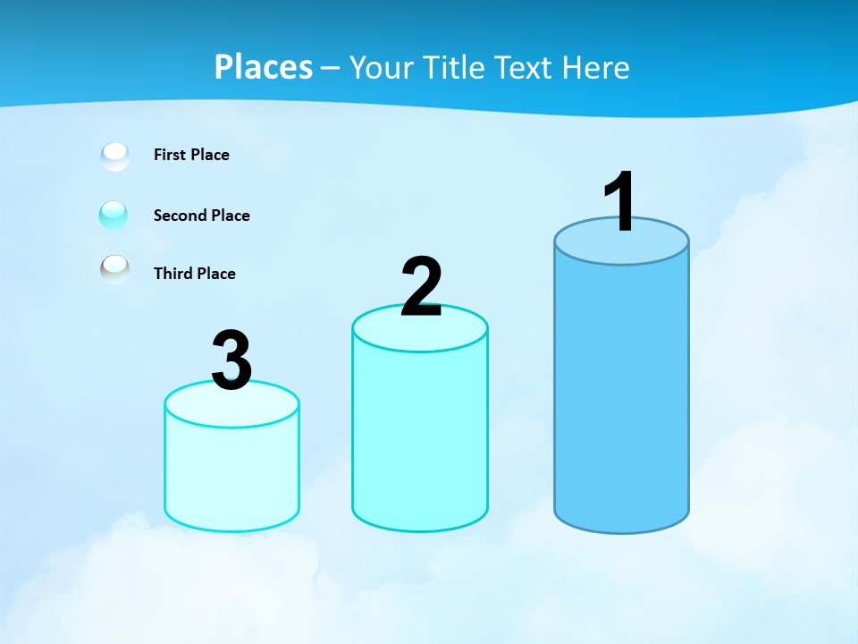 Cloudy Background Bright PowerPoint Template