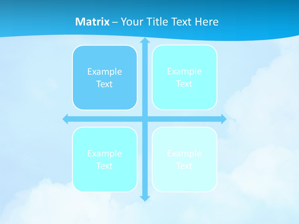 Cloudy Background Bright PowerPoint Template