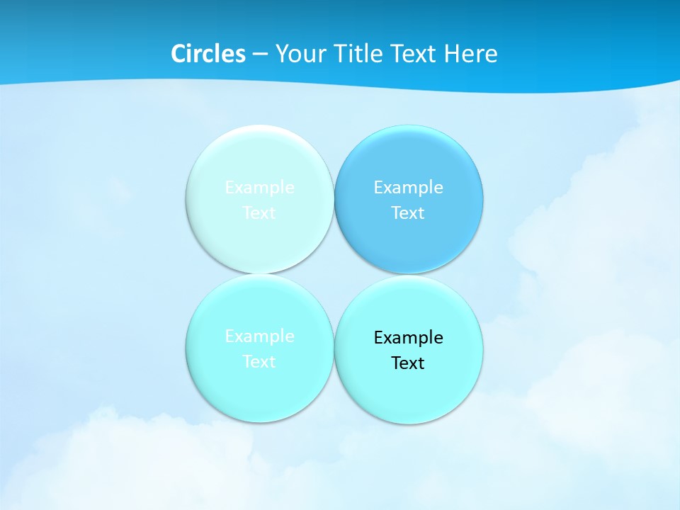 Cloudy Background Bright PowerPoint Template