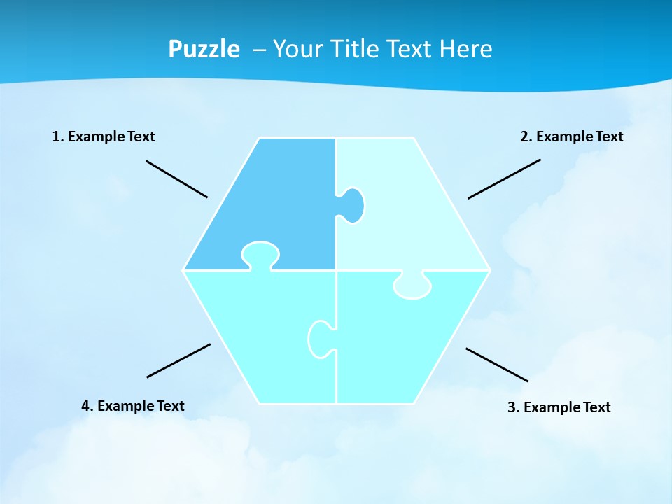 Cloudy Background Bright PowerPoint Template