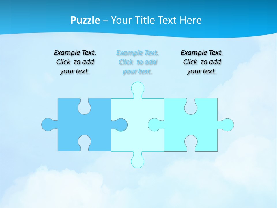 Cloudy Background Bright PowerPoint Template