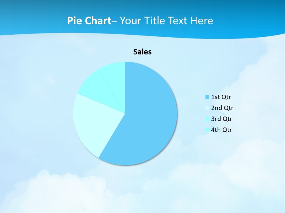 Cloudy Background Bright PowerPoint Template