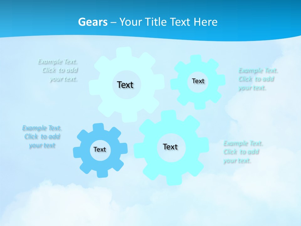 Cloudy Background Bright PowerPoint Template