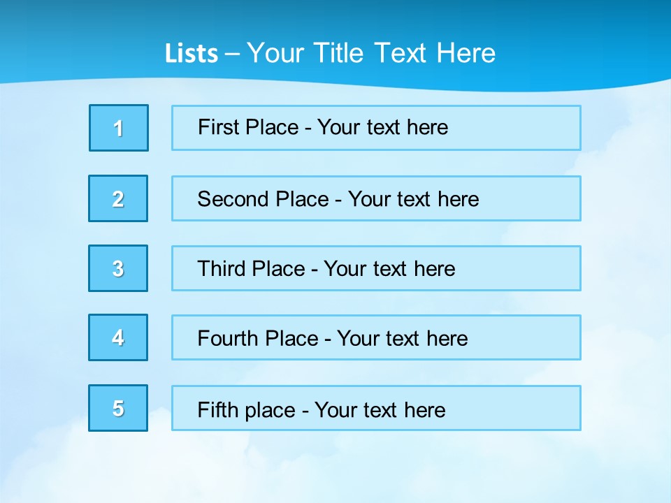 Cloudy Background Bright PowerPoint Template