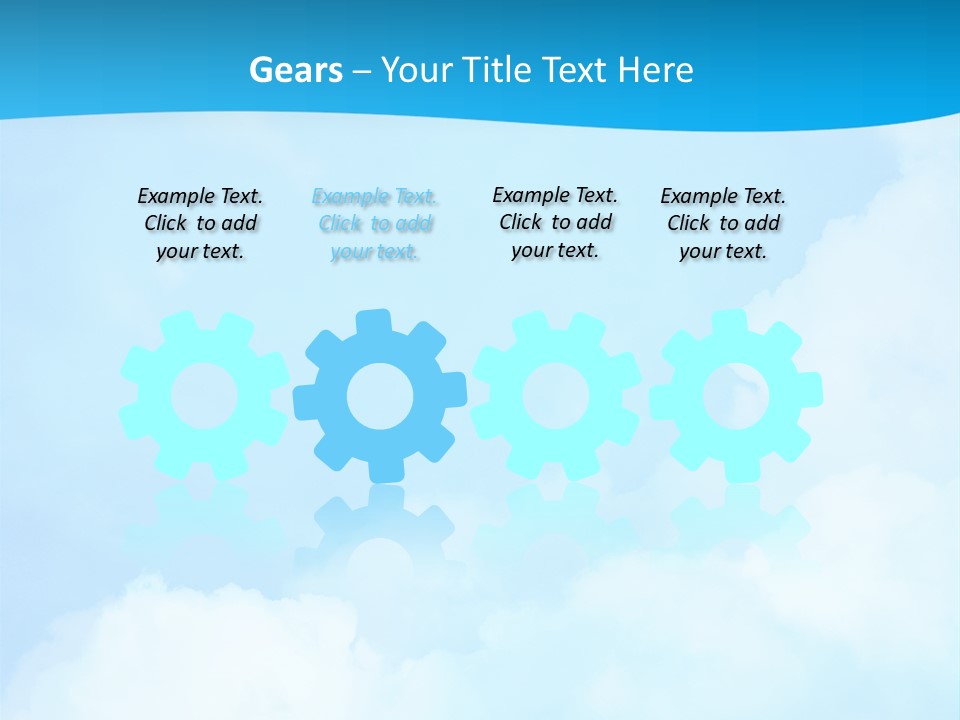 Cloudy Background Bright PowerPoint Template