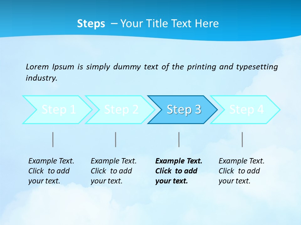 Cloudy Background Bright PowerPoint Template