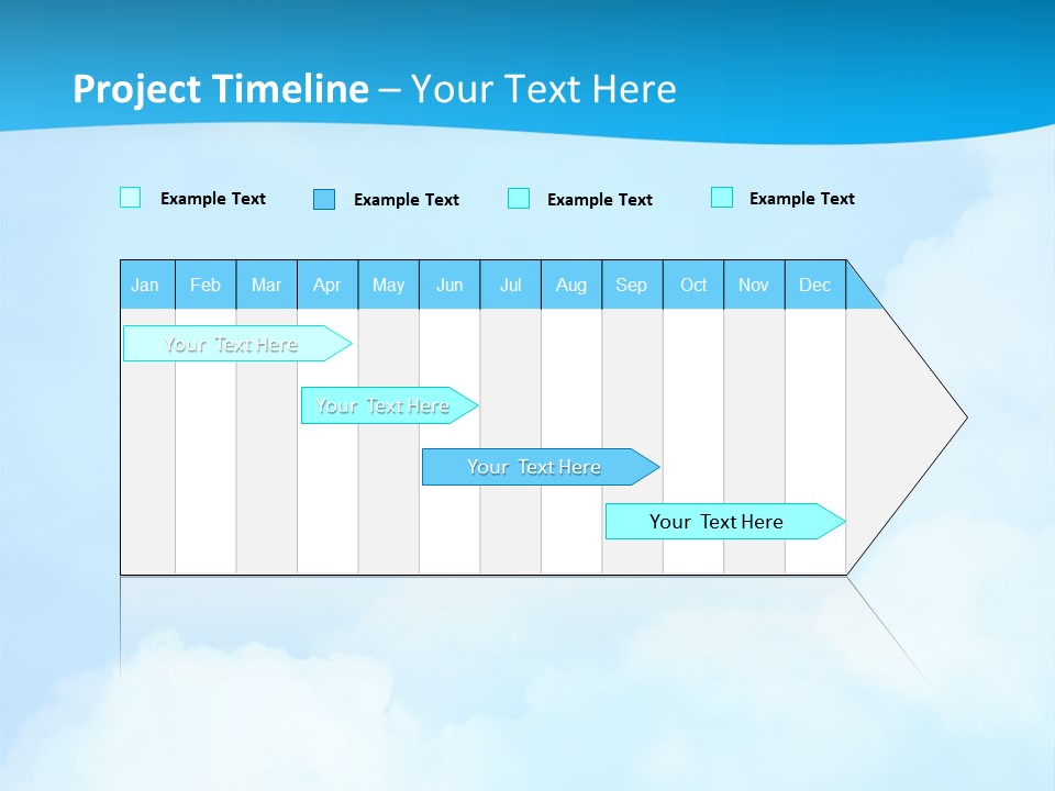 Cloudy Background Bright PowerPoint Template