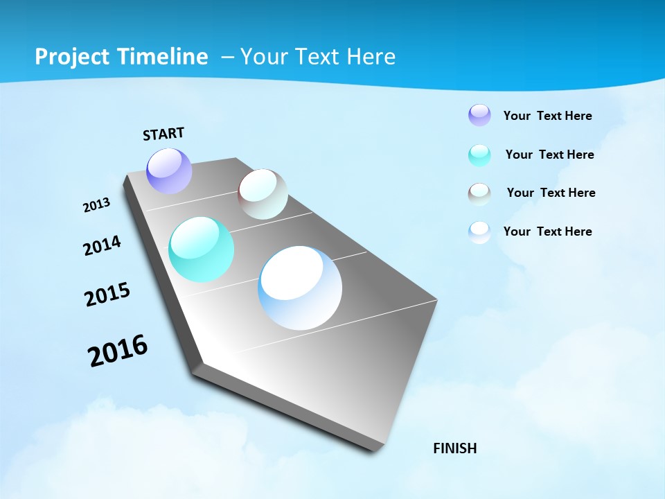 Cloudy Background Bright PowerPoint Template