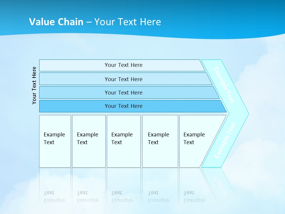Cloudy Background Bright PowerPoint Template